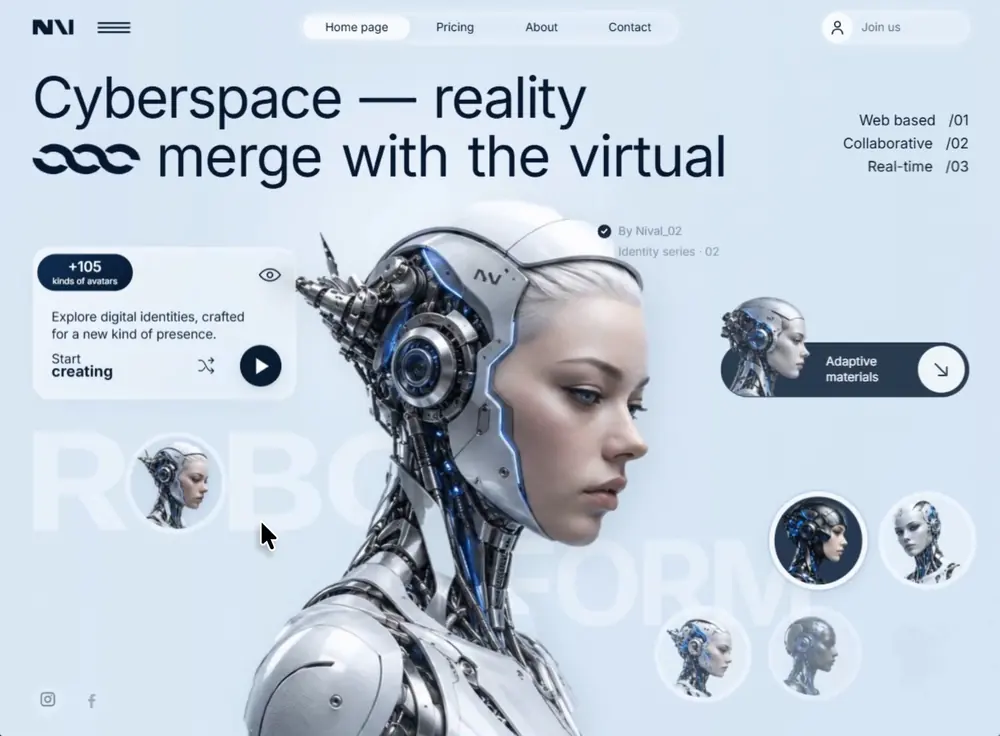 Nival cyberspace identity concept